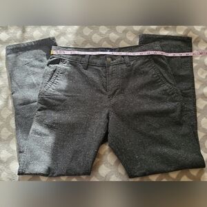 𝅺american Eagle Heathered Grey cotton blend winter trousers 30x30 like neW.